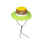 custom color blocked embroidered quick dry waterproof sun protection bucket hat with wind strap