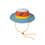 custom color blocked embroidered quick dry waterproof sun protection bucket hat with wind strap
