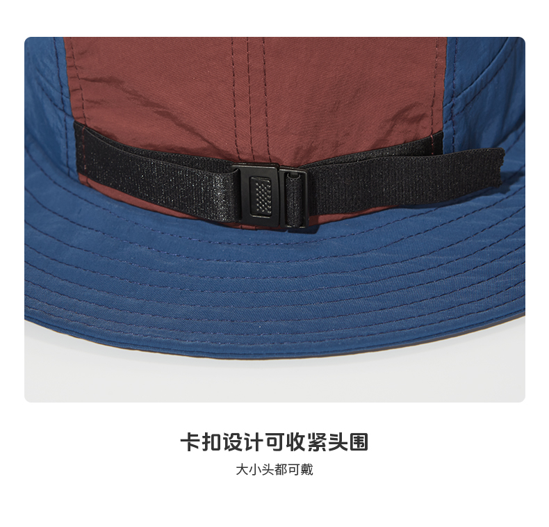 custom color blocked patch embroidered quick dry waterproof foldable bucket hat