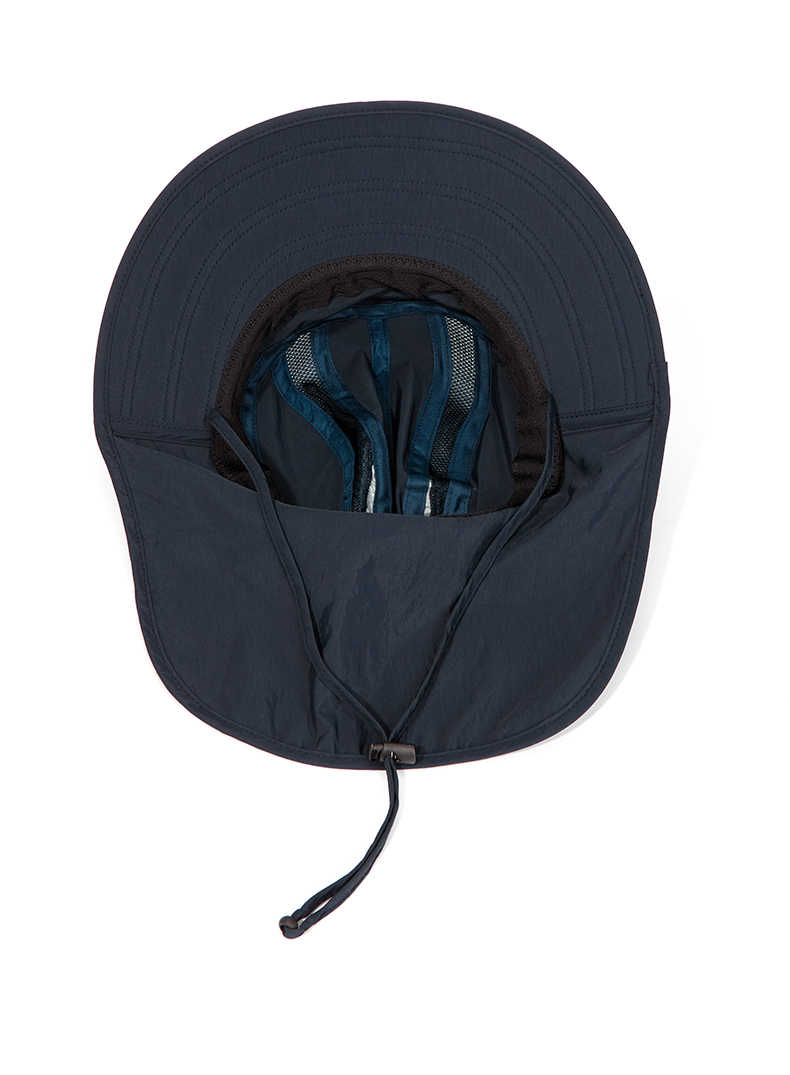 custom solid color waterproof sun protection quick dry bucket hat with neck flap
