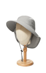 custom solid color waterproof sun protection quick dry bucket hat with neck flap