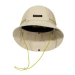 custom embroidered mesh waterproof quick dry bucket hat with wind strap