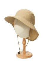 custom solid color waterproof sun protection quick dry bucket hat with neck flap