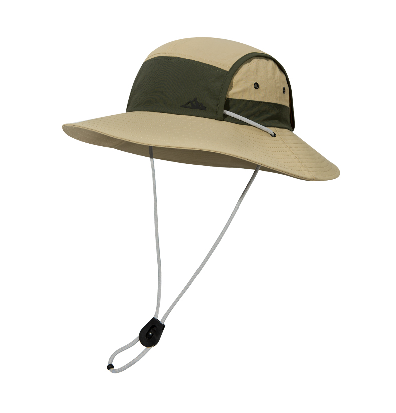 custom color block quick dry waterproof sun protection bucket hat