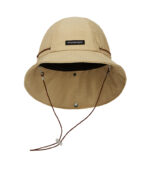 custom embroidered mesh waterproof quick dry bucket hat with wind strap