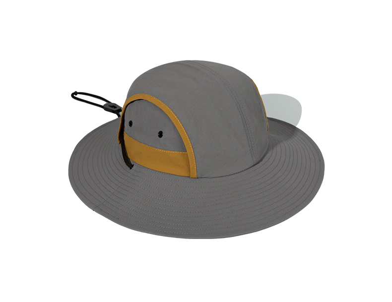 custom color block quick dry waterproof sun protection bucket hat