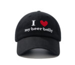 custom heart embroidered baseball cap