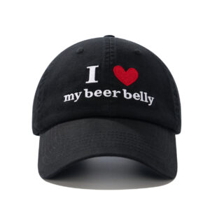 custom heart embroidered baseball cap