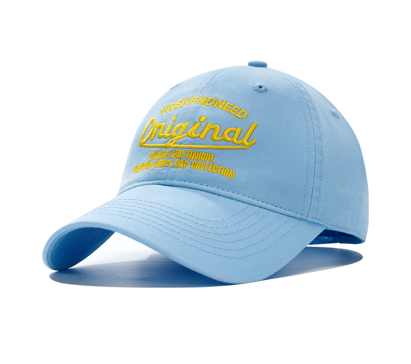 custom color contrast letter embroidered sun protection baseball cap