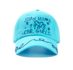 custom floral pattern embroidered baseball cap
