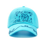 custom floral pattern embroidered baseball cap