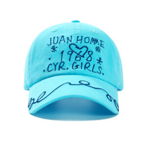 custom floral pattern embroidered baseball cap