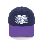 custom color block embroidered baseball cap