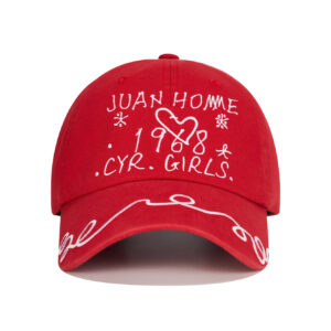 custom floral pattern embroidered baseball cap