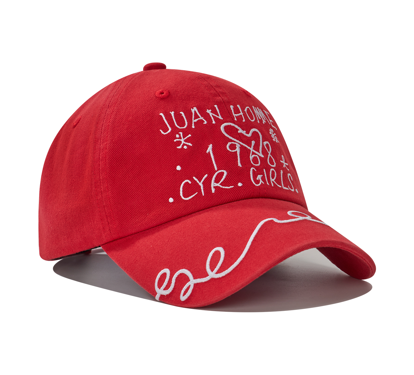 custom floral pattern embroidered baseball cap