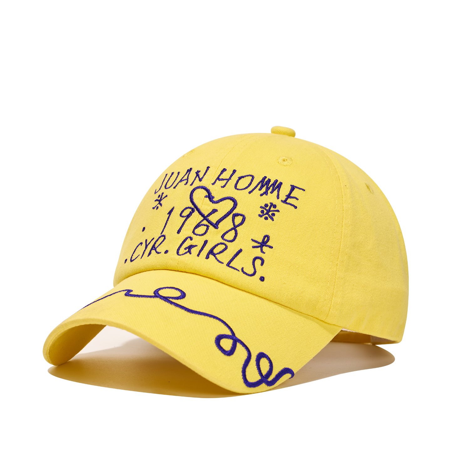 custom floral pattern embroidered baseball cap