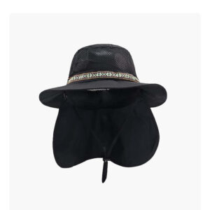 custom neck flap mesh sun protection breathable waterproof bucket hat