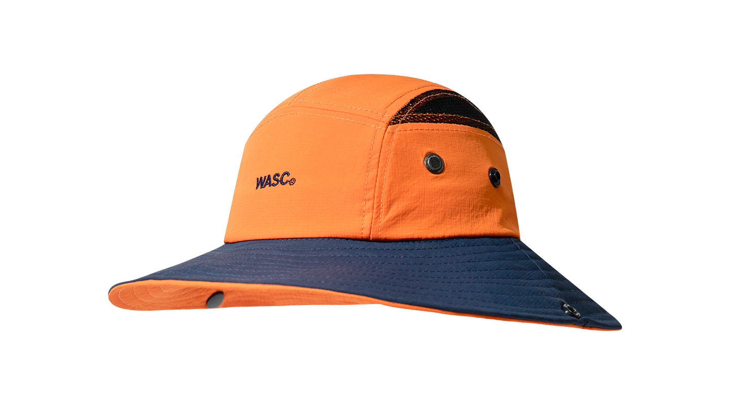 custom color blocked mesh embroidered breathable sun protection waterproof bucket hat