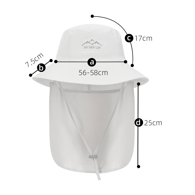 custom mesh printed breathable sun protection waterproof bucket hat
