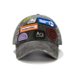 custom heavy craft seven logos distressed ripped edge baseball cap