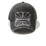 custom vintage washed frayed ripped baseball cap