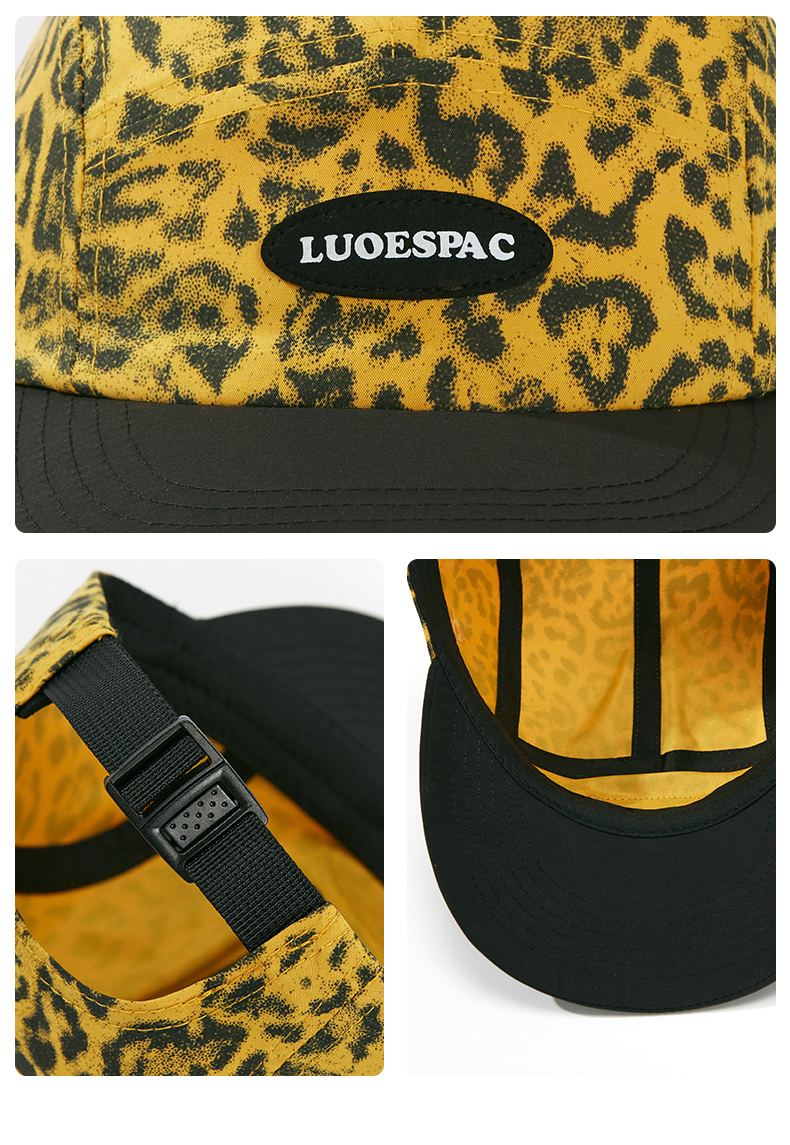 custom logo embroidery quick dry waterproof uv protection 5 panel cap