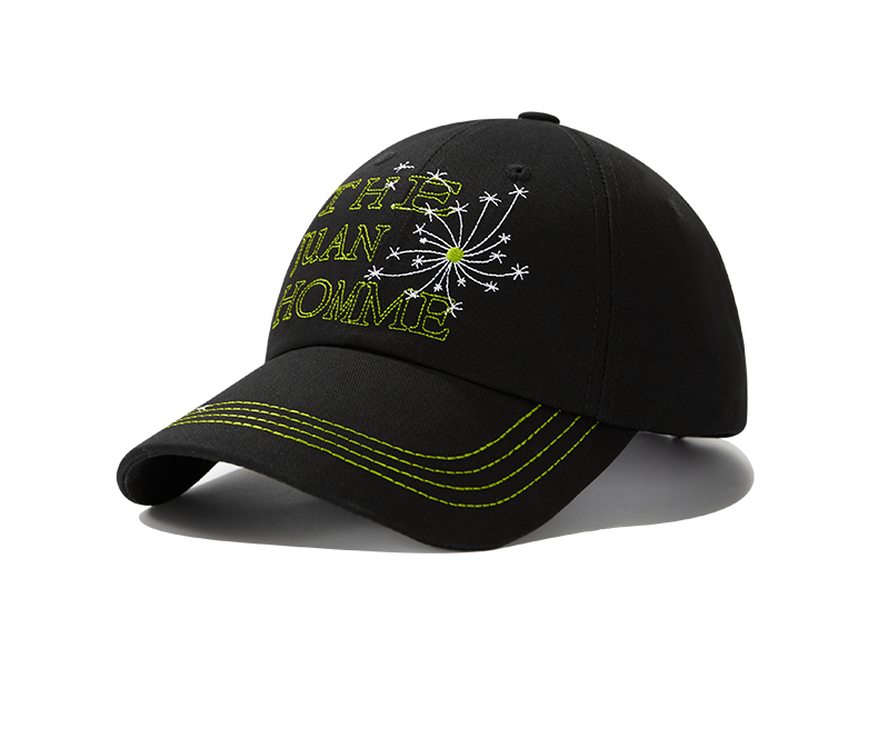 custom color contrast letter embroidered sun protection baseball cap
