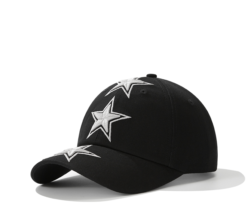 custom big star embroidery sun protection baseball cap