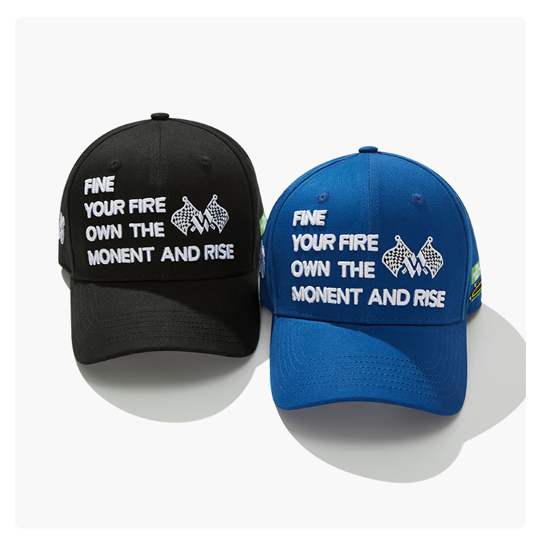 custom racing style 3d embroidery sun protection baseball cap