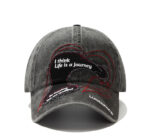 custom heavy duty heart patch embroidery baseball cap