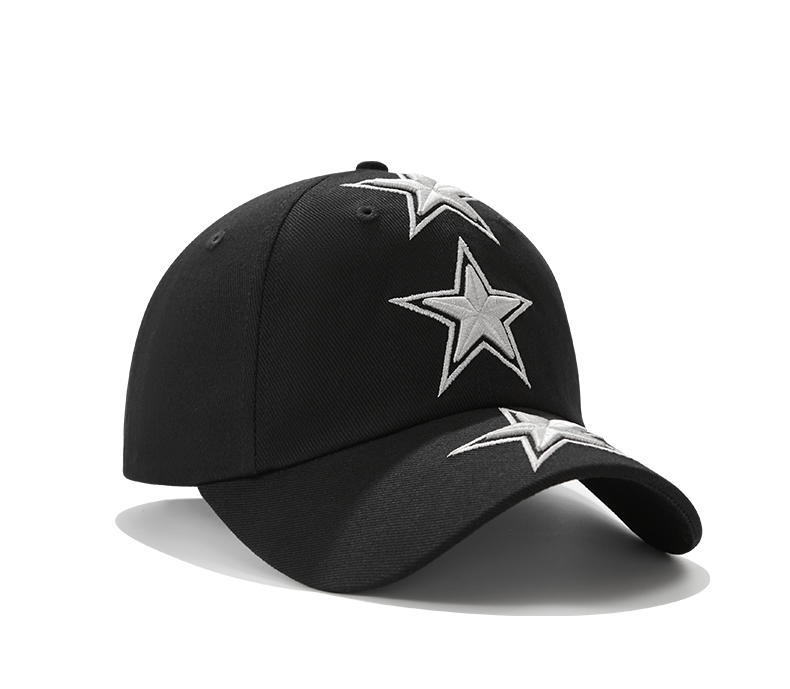 custom big star embroidery sun protection baseball cap