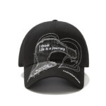 custom heavy duty heart patch embroidery baseball cap
