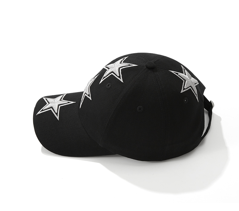 custom big star embroidery sun protection baseball cap