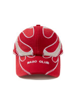 custom washed vintage baseball cap with flame embroidery