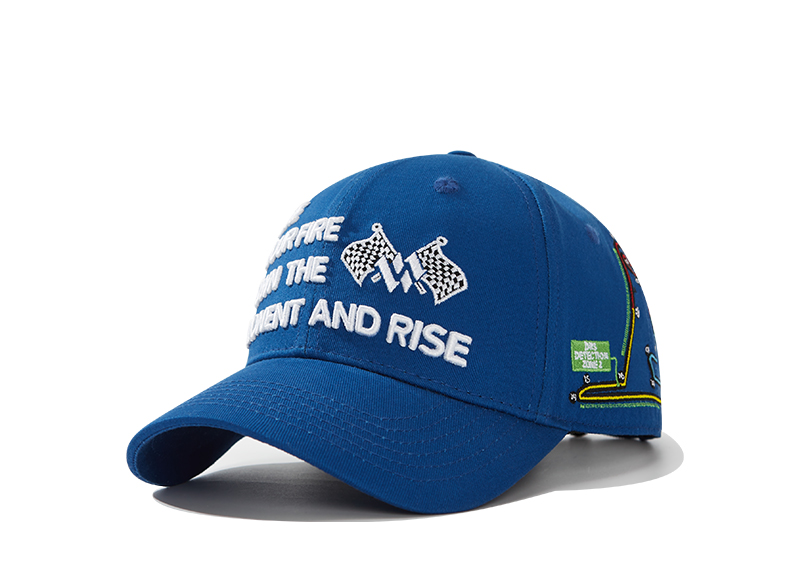 custom racing style 3d embroidery sun protection baseball cap