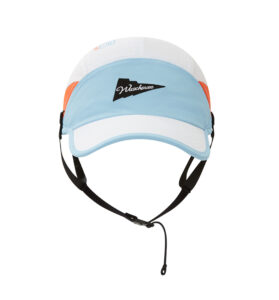 custom color blocked waterproof quick dry surf baseball cap with chin strap