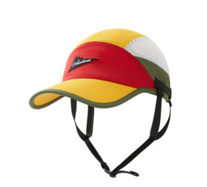 custom color blocked waterproof quick dry surf baseball cap with chin strap