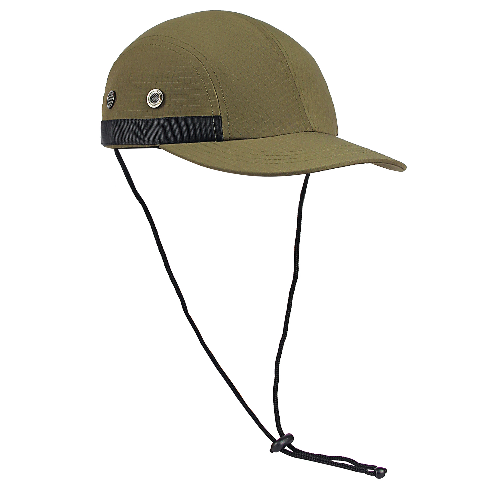 custom quick dry waterproof baseball cap with wind lanyard, uv protection, metal eyelets & breathable mesh