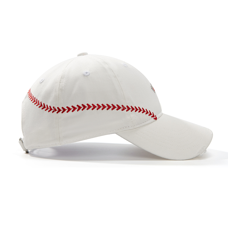 custom embroidered lace trim baseball cap