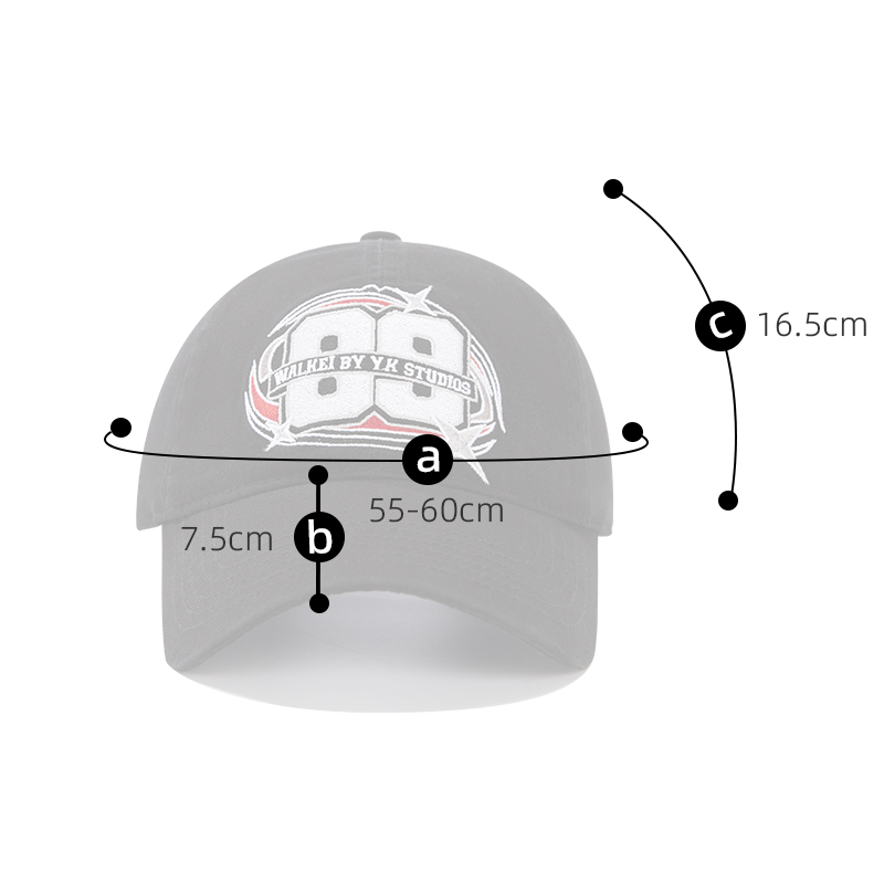Custom Large Number Embroidery Baseball Cap