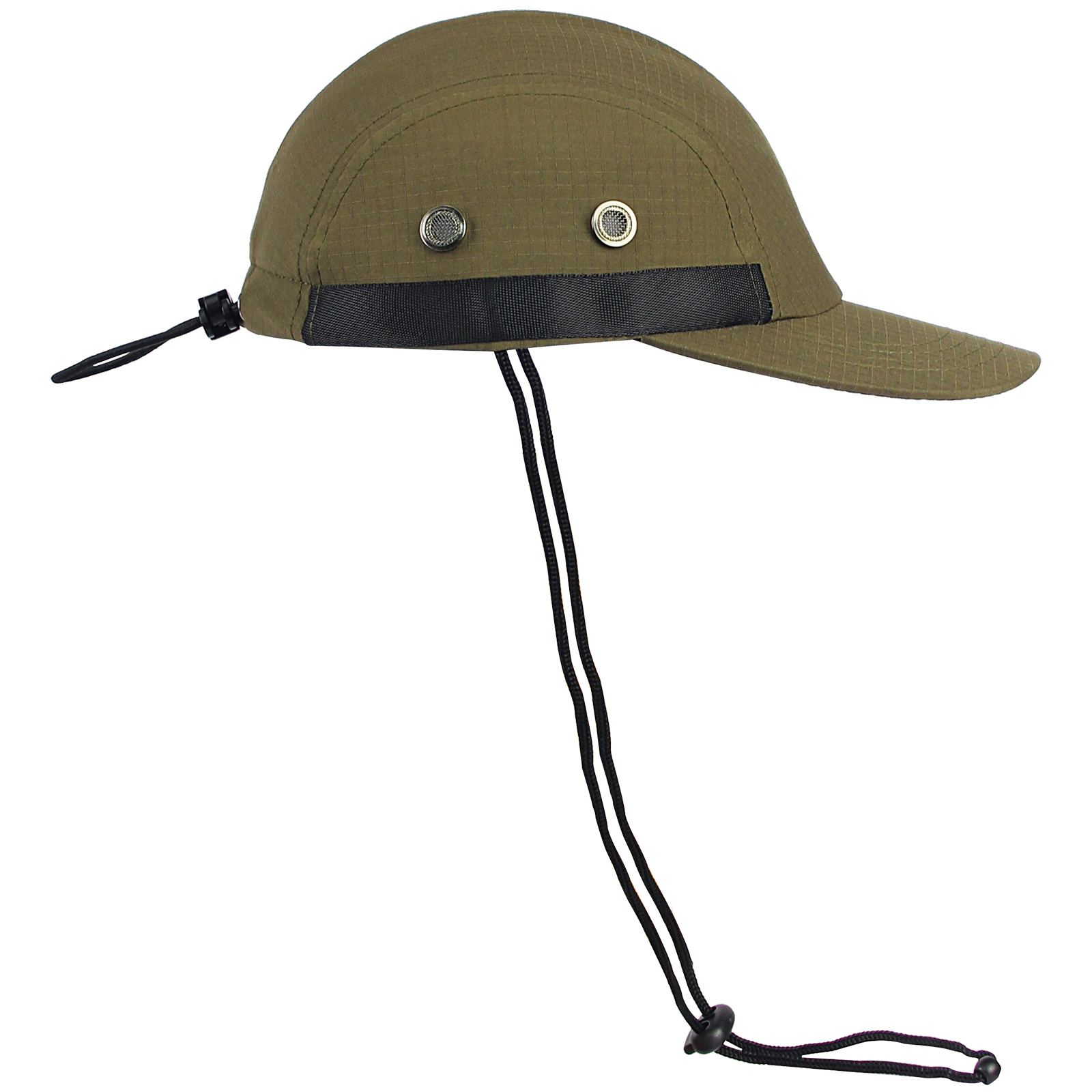 custom quick dry waterproof baseball cap with wind lanyard, uv protection, metal eyelets & breathable mesh