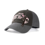 custom color block cross embroidery rivet baseball cap