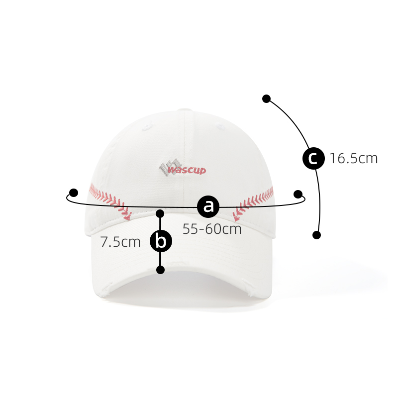 custom embroidered lace trim baseball cap