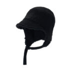 custom sherpa lined trapper hat short visor brim adjustable strap chin tie