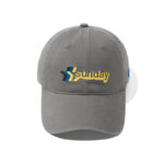 custom color contrast embroidered logo sun protection baseball cap