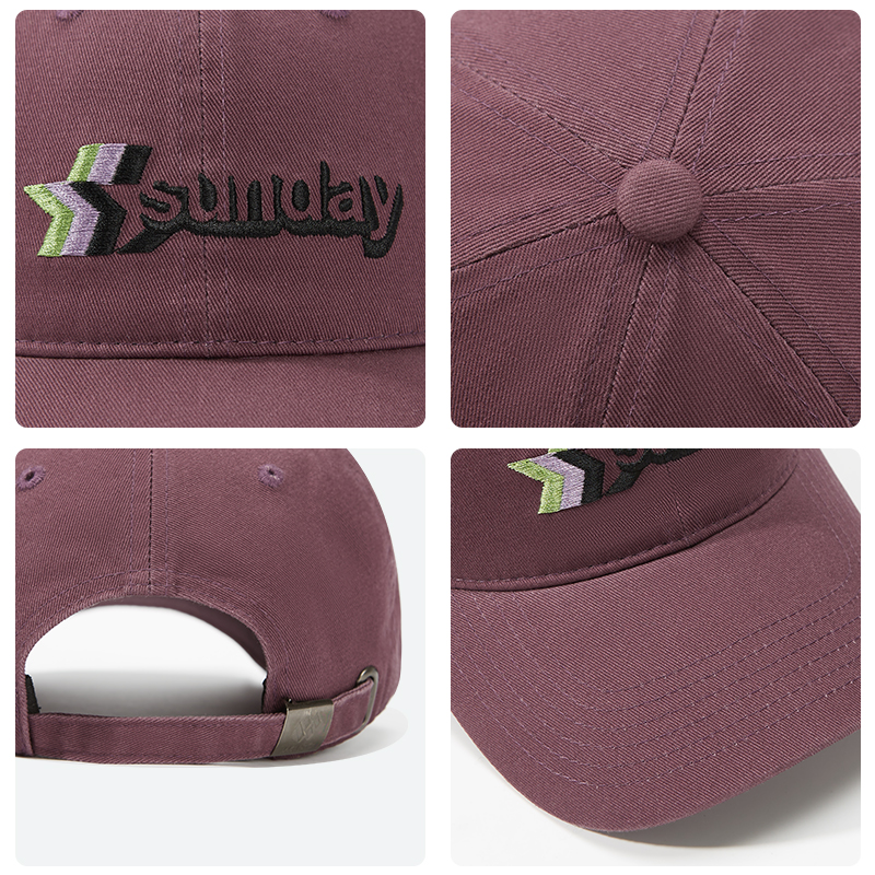 custom color contrast embroidered logo sun protection baseball cap