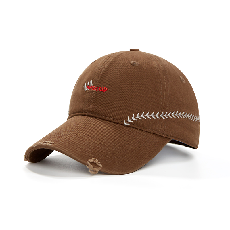 custom embroidered lace trim baseball cap