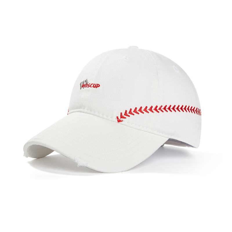 custom embroidered lace trim baseball cap