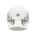 custom flame embroidery streetwear baseball cap