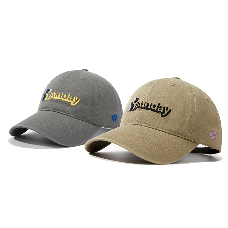 custom color contrast embroidered logo sun protection baseball cap